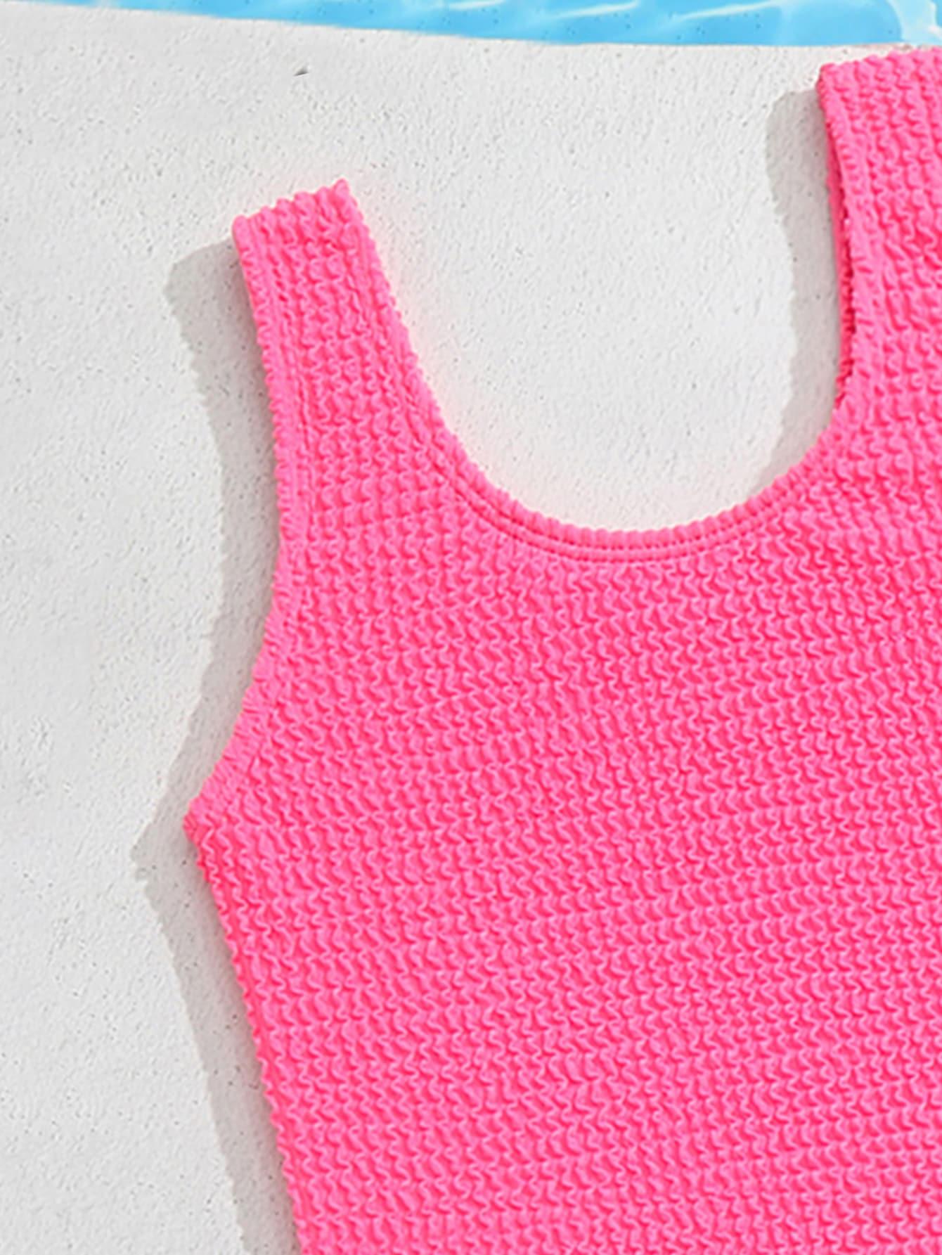 SHEIN RÓŻOWY JEDNOCZĘŚCIOWY STRÓJ KĄPIELOWY S09__110/116