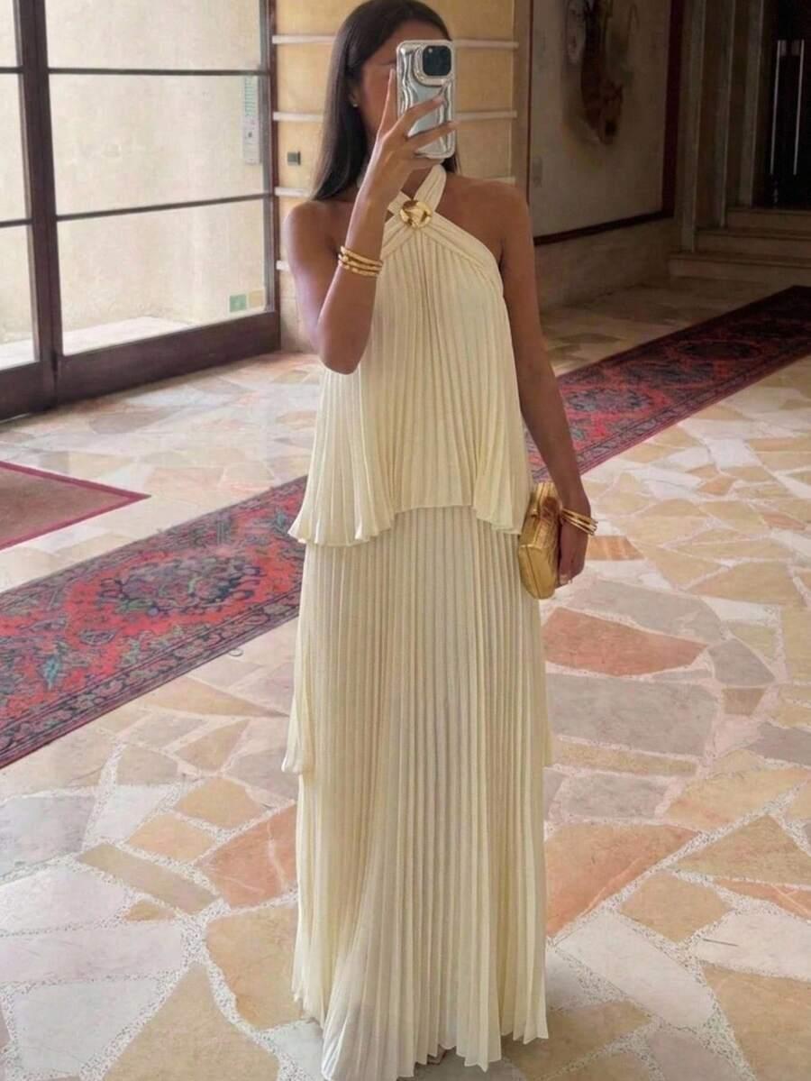 ALORUH PLISOWANA MAXI SUKIENKA S06__L