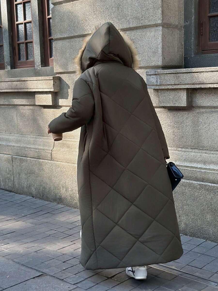 SHEIN ZIELONA PIKOWANA KURTKA W01__XL