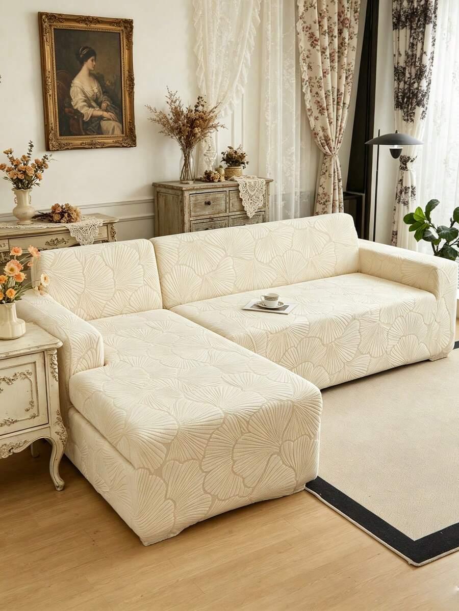SHEIN BEŻOWY POKROWIEC NA SOFĘ 2-OSOBOWĄ S07__145-185