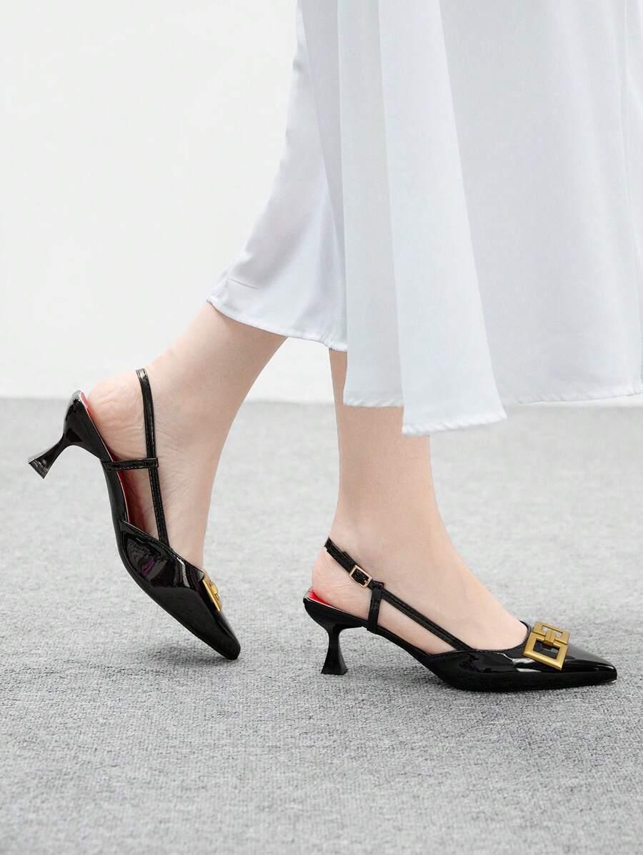 SHEIN CZARNE CZÓŁENKA SZPIC S06__38