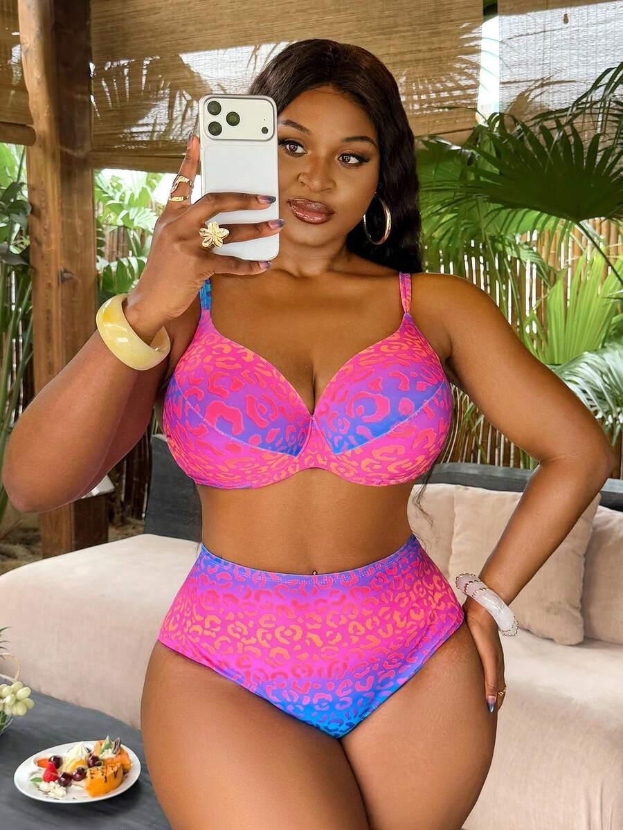 SLAYDIVA DÓŁ OD BIKINI ANIMAL PRINT S09__50