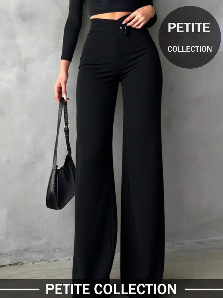 SHEIN CZARNE SPODNIE WYSOKI STAN S06__XS