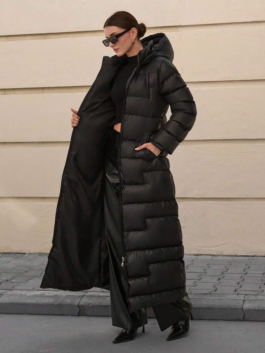 SHEIN CZARNA PIKOWANA KURTKA W01__L