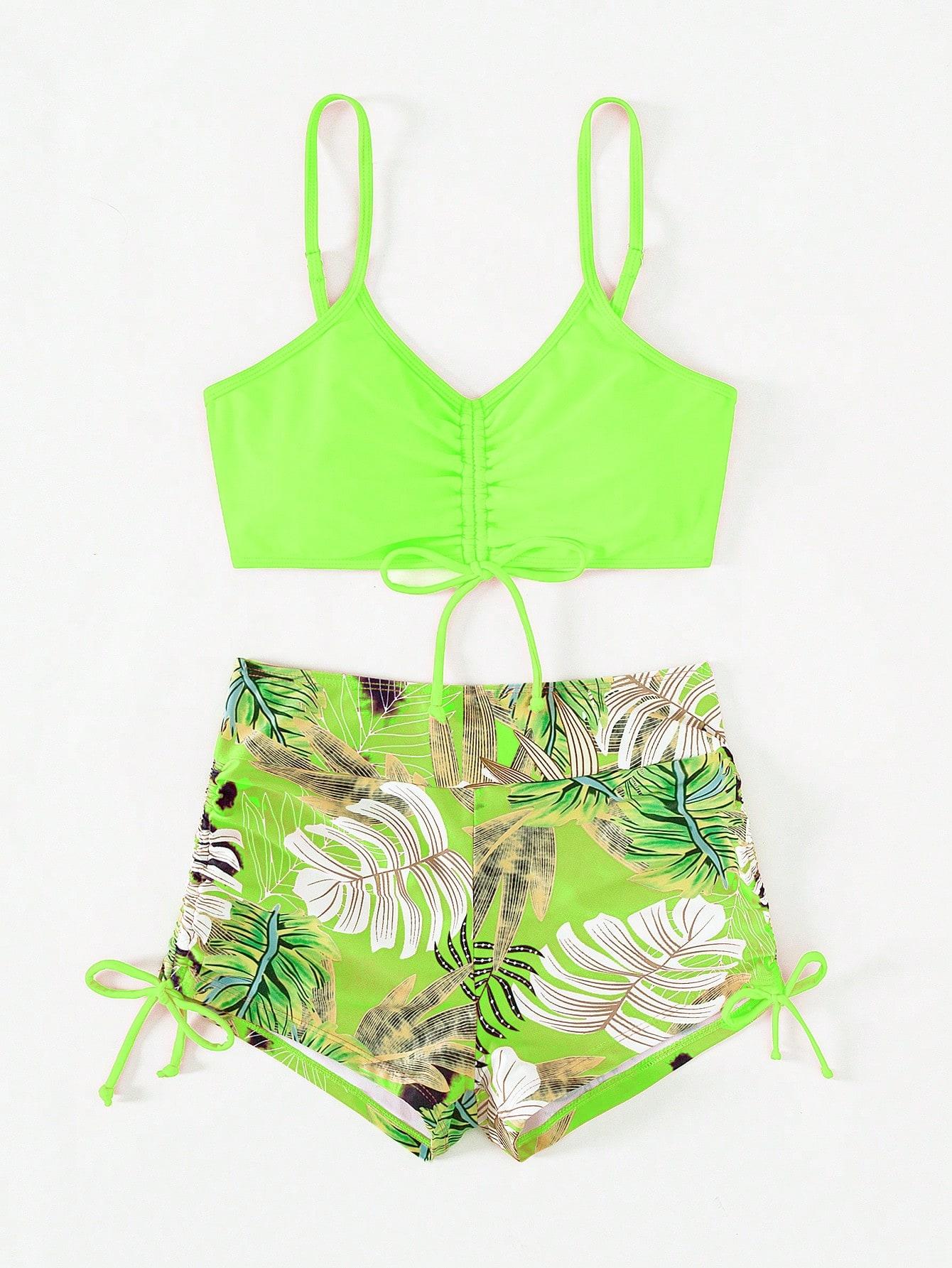 SHEIN DWUCZĘŚCIOWY STRÓJ KĄPIELOWY WZÓR S09__L
