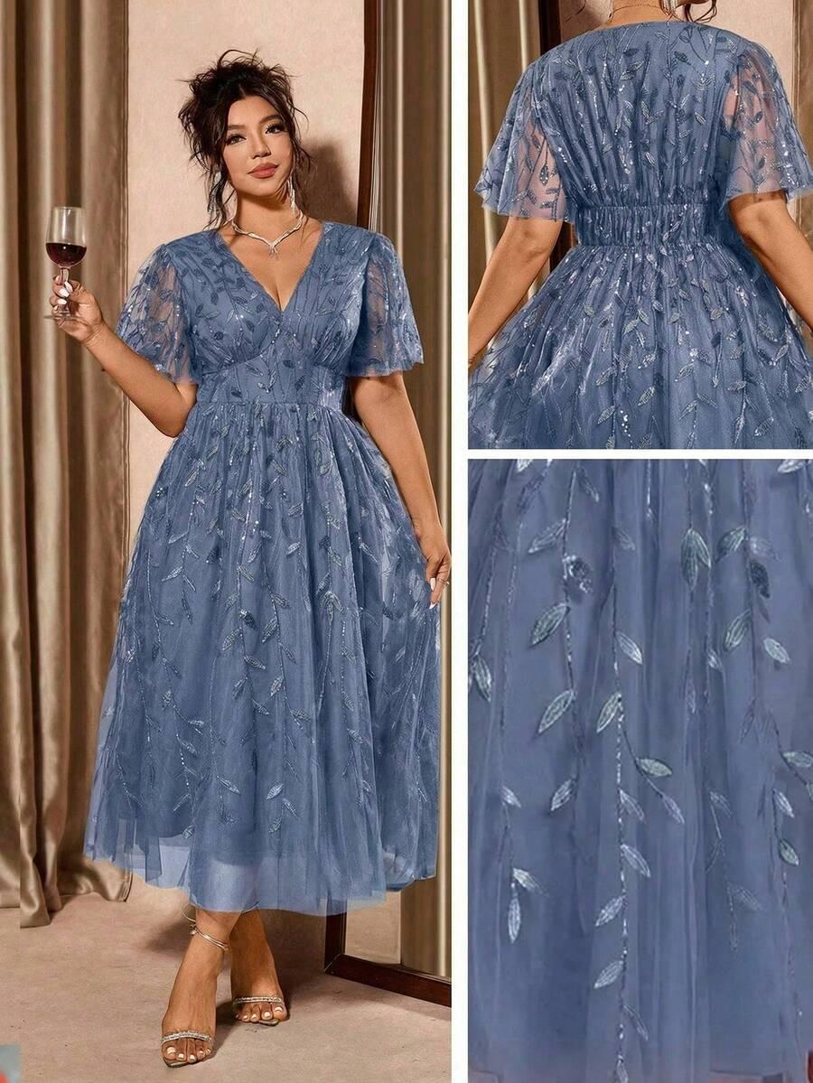 CRAVURE NIEBIESKA MAXI SUKIENKA S06__50
