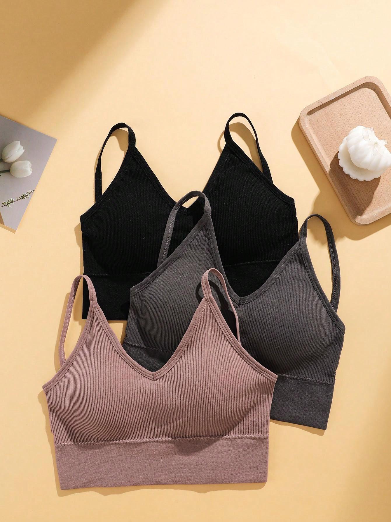 SHEIN TOP NA RAMIĄCZKACH 3 PACK S06__S