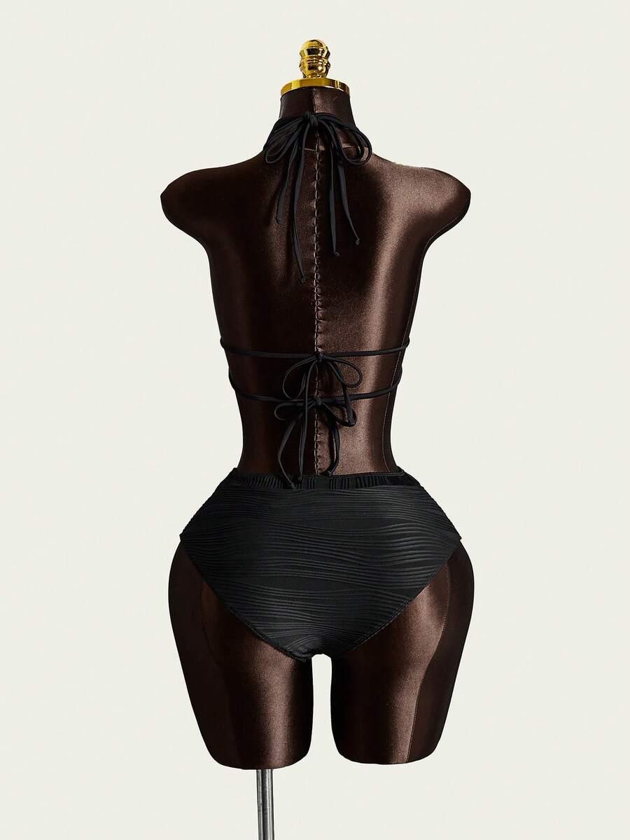 SHEIN DWUCZĘŚCIOWY STRÓJ KĄPIELOWY S09__M