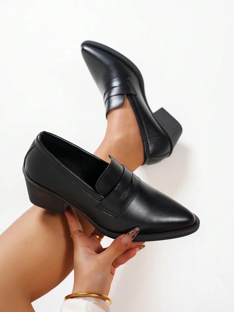 SHEIN CZARNE MOKASYNY OBCAS S06__38