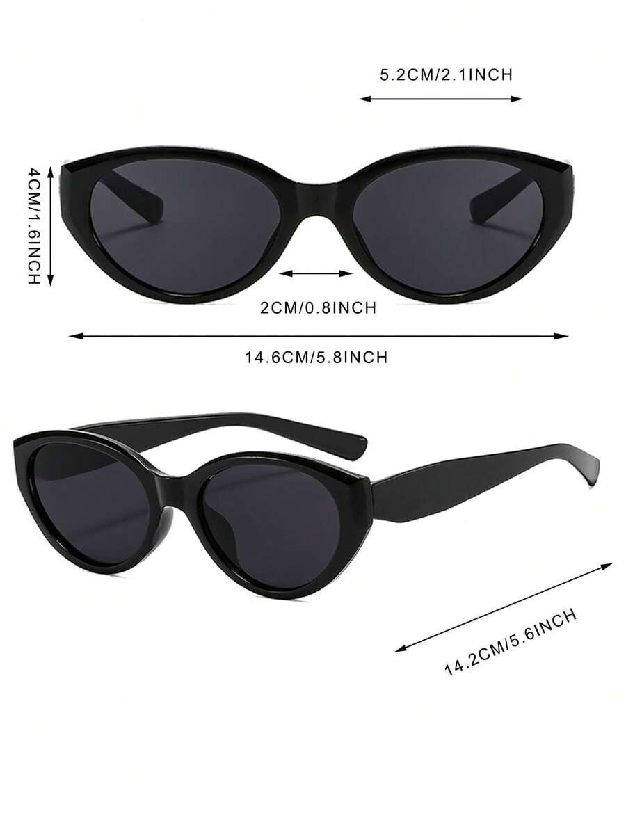 SHEIN CZARNE OKULARY PRZECIWSŁONECZNE S07__
