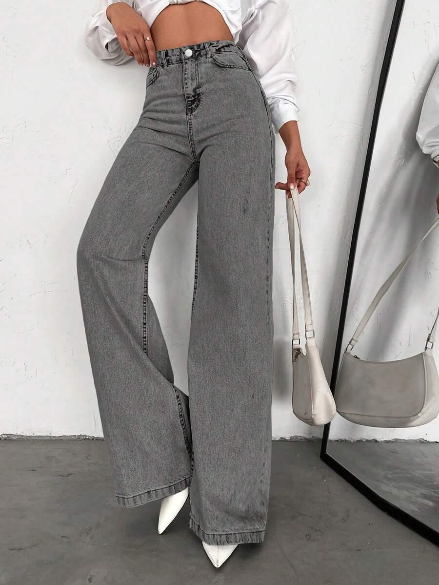 SHEIN SZARE SPODNIE JEANS S06__M