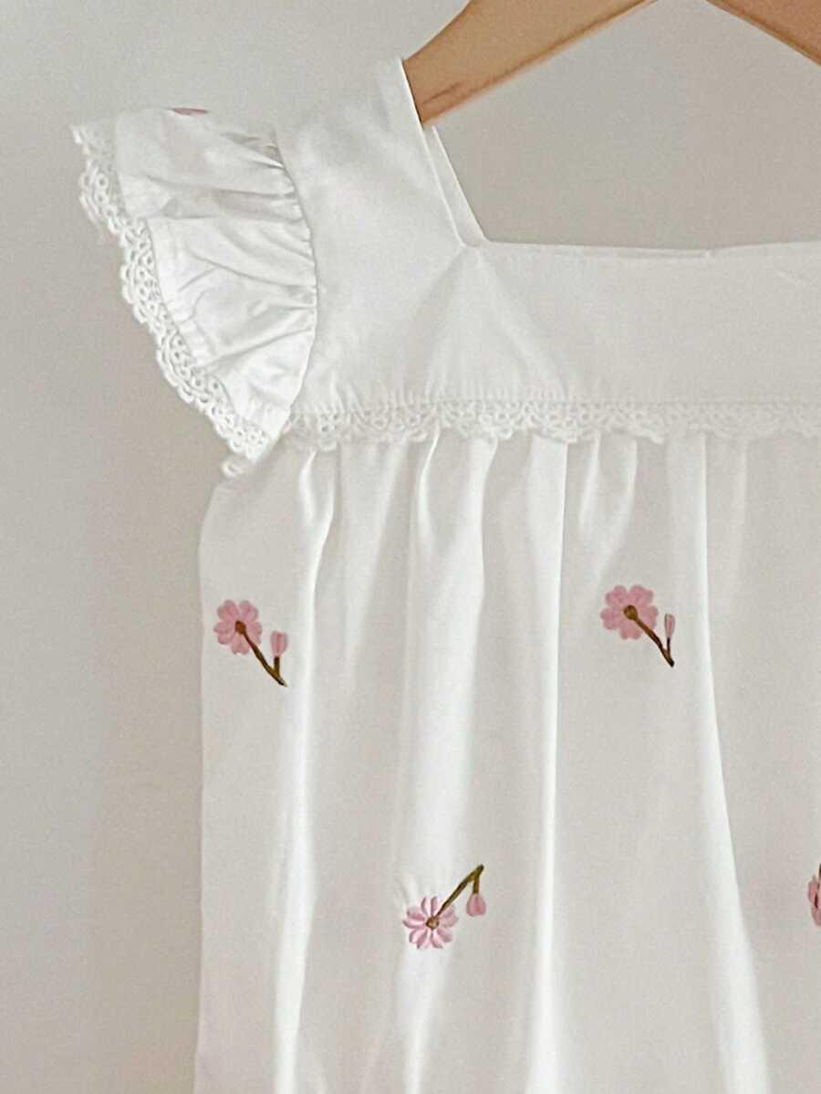 SHEIN BIAŁE BODY HAFT KWIATY PK01__68/74