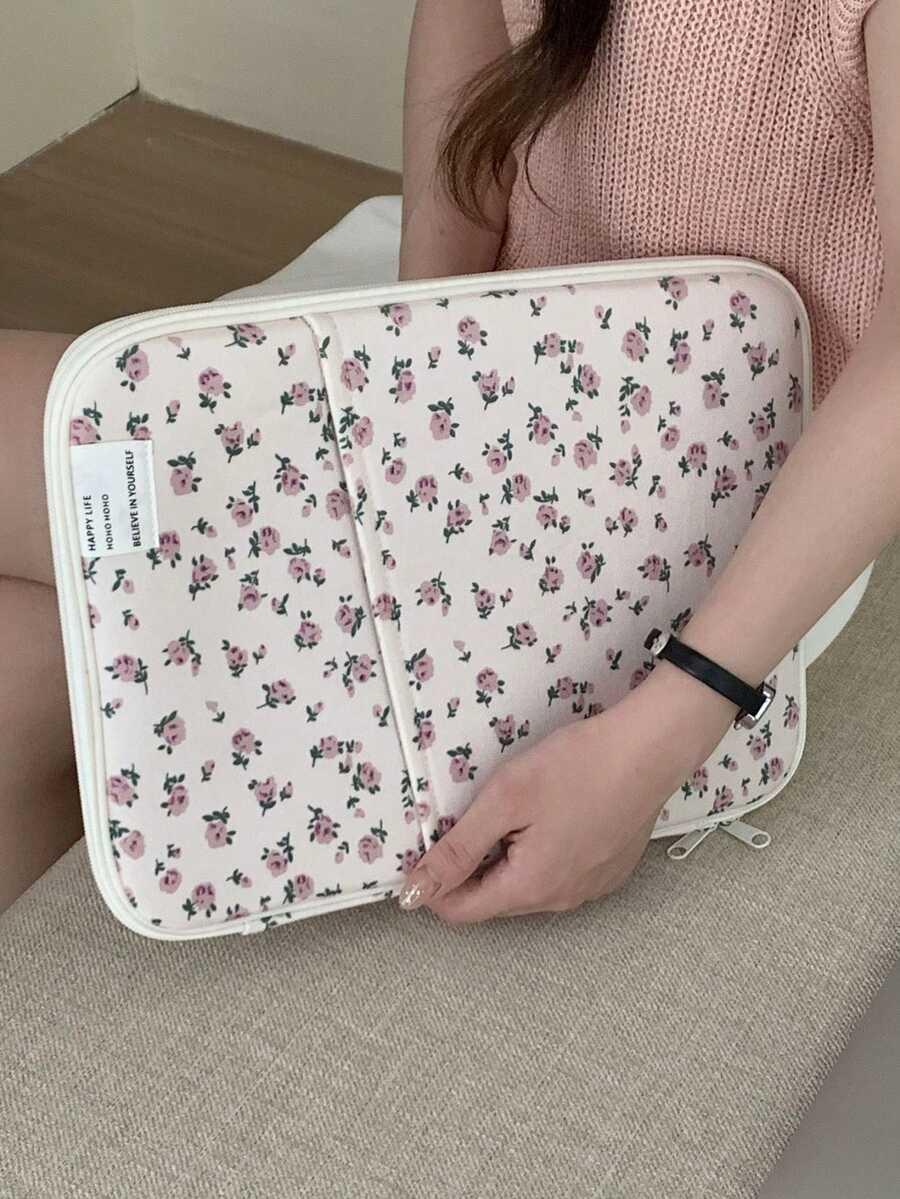 SHEIN POKROWIEC NA LAPTOPA KWIATY S07__27X35X2
