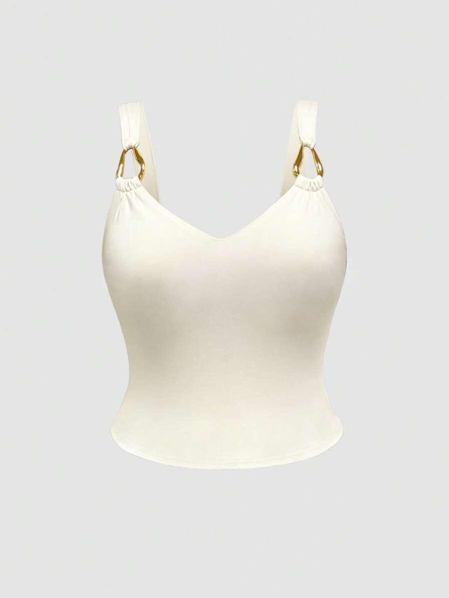 SHEIN ŻÓŁTY TOP NA RAMIĄCZKACH S06__46