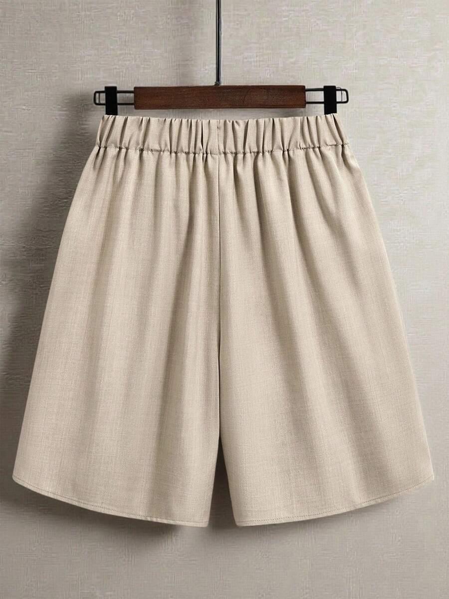 SHEIN BEŻOWE KRÓTKIE SPODENKI S06__XL
