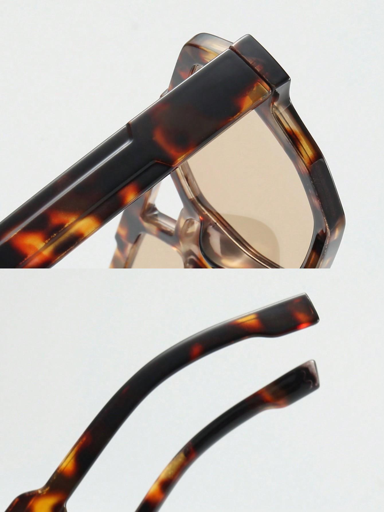 SHEIN OKULARY PRZECIWSŁONECZNE ANIMAL PRINT S07