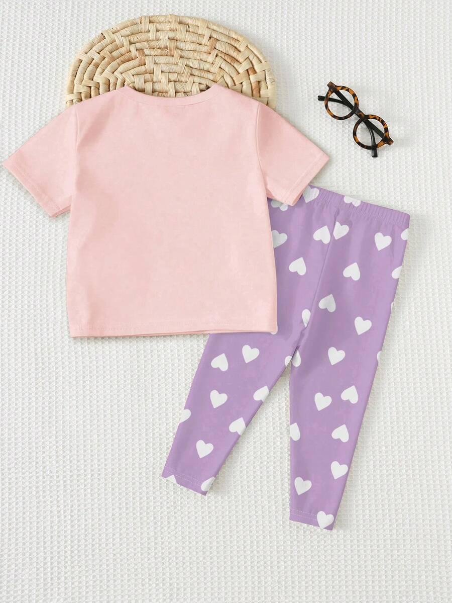 SHEIN T-SHIRT LEGGINSY KOMPLET S06__86-92