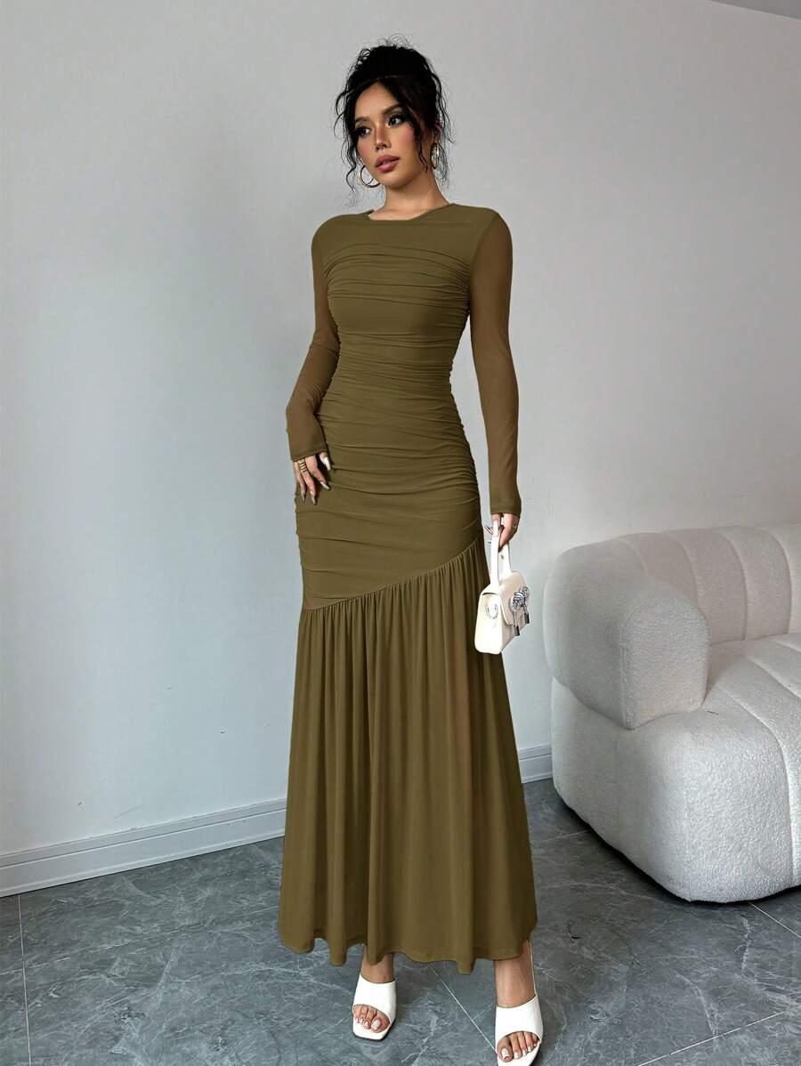 FIRERIE ZIELONA MAXI SUKIENKA S06__L