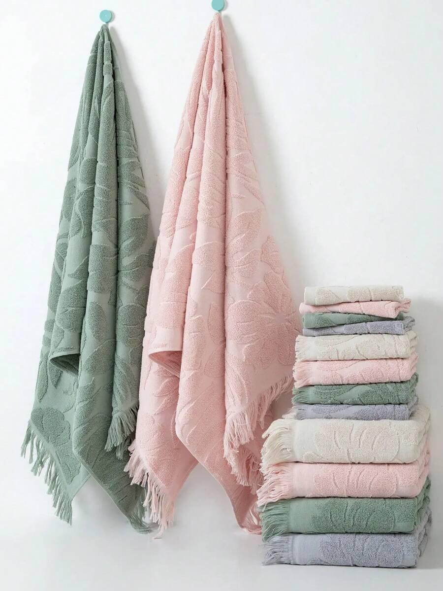 SHEIN BEŻOWY RĘCZNIK NADRUK S07__34X74
