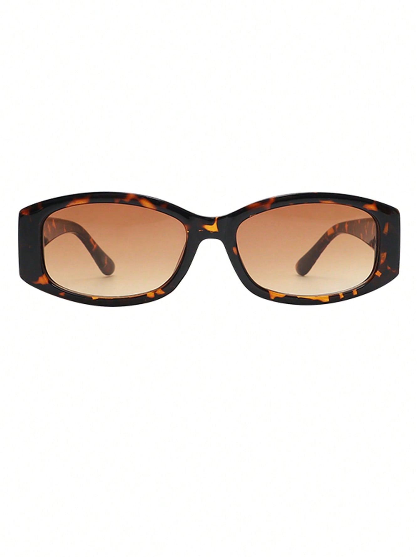 SHEIN BRĄZOWE OKULARY PRZECIWSŁONECZNE S07