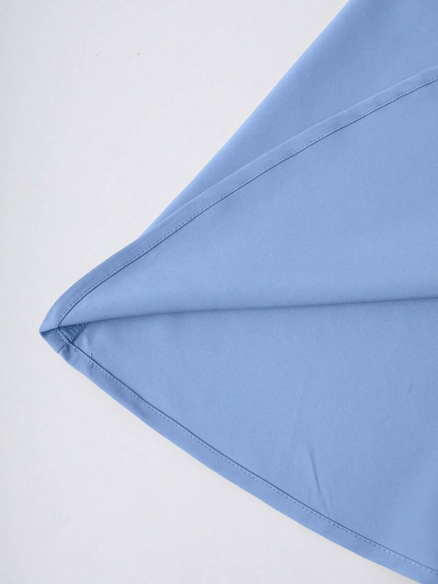 SHEIN NIEBIESKA SPÓDNICA DO POŁOWY ŁYDKI S06__L