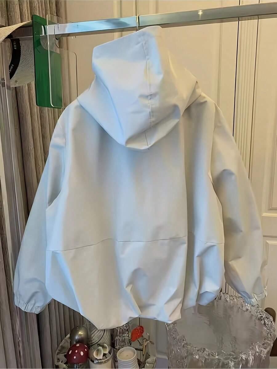SHEIN BEŻOWA KURTKA Z KAPTUREM S06__M