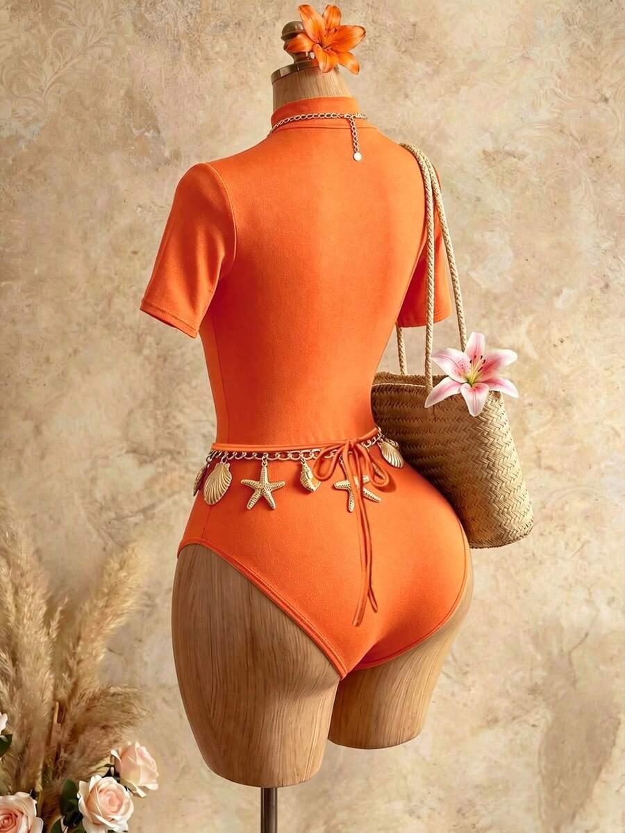 MISTRIE POMARAŃCZOWE BODY WYCIĘCIA S06__M