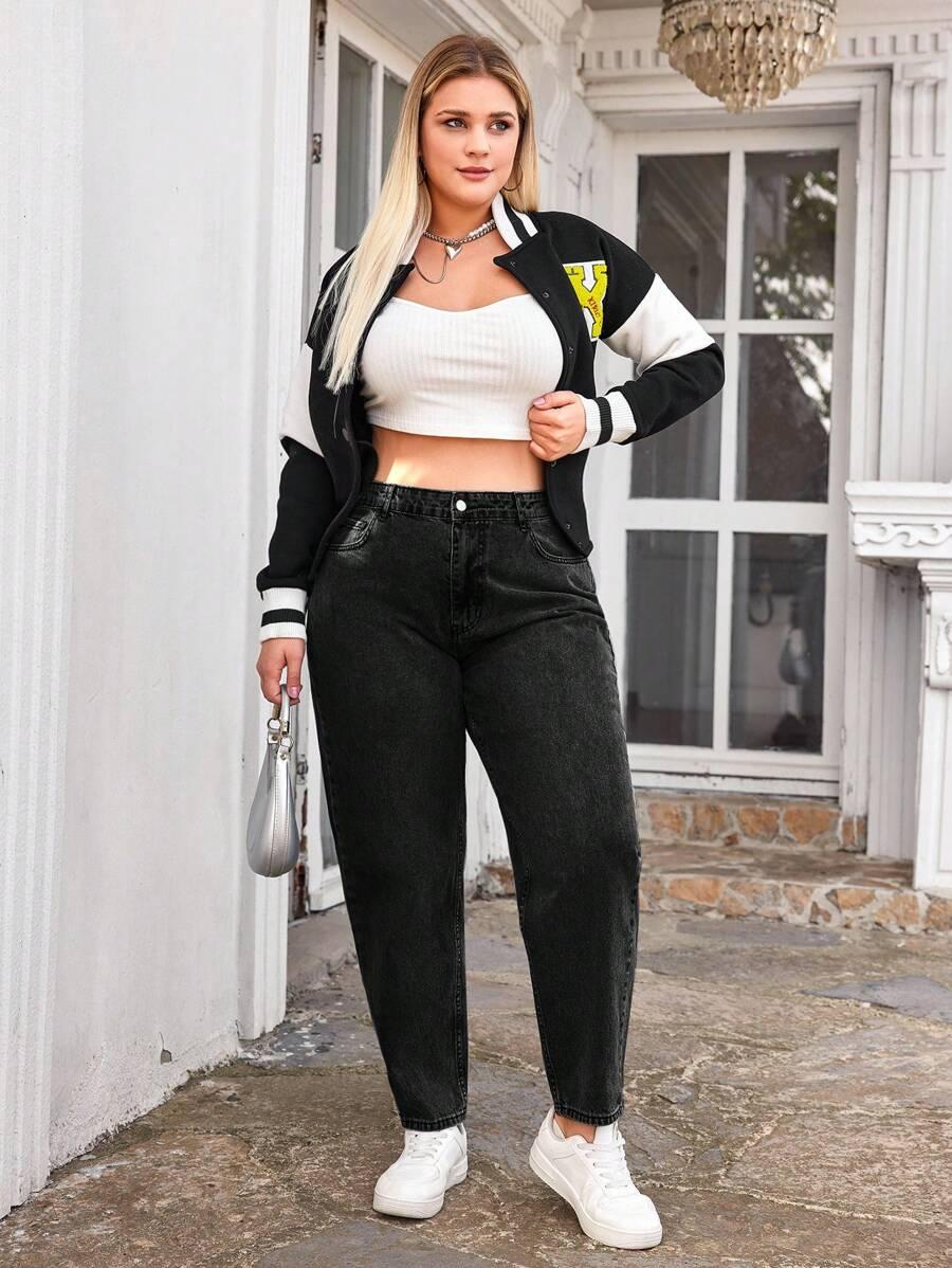 SHEIN SPODNIE MOM JEANS S06__52