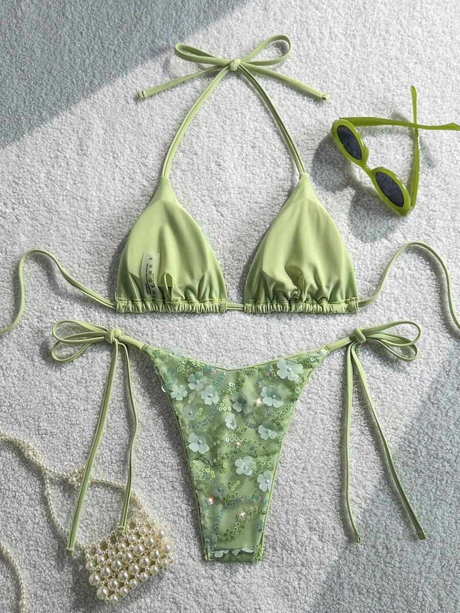 SHEIN DWUCZĘŚCIOWY STRÓJ KĄPIELOWY S09__XS