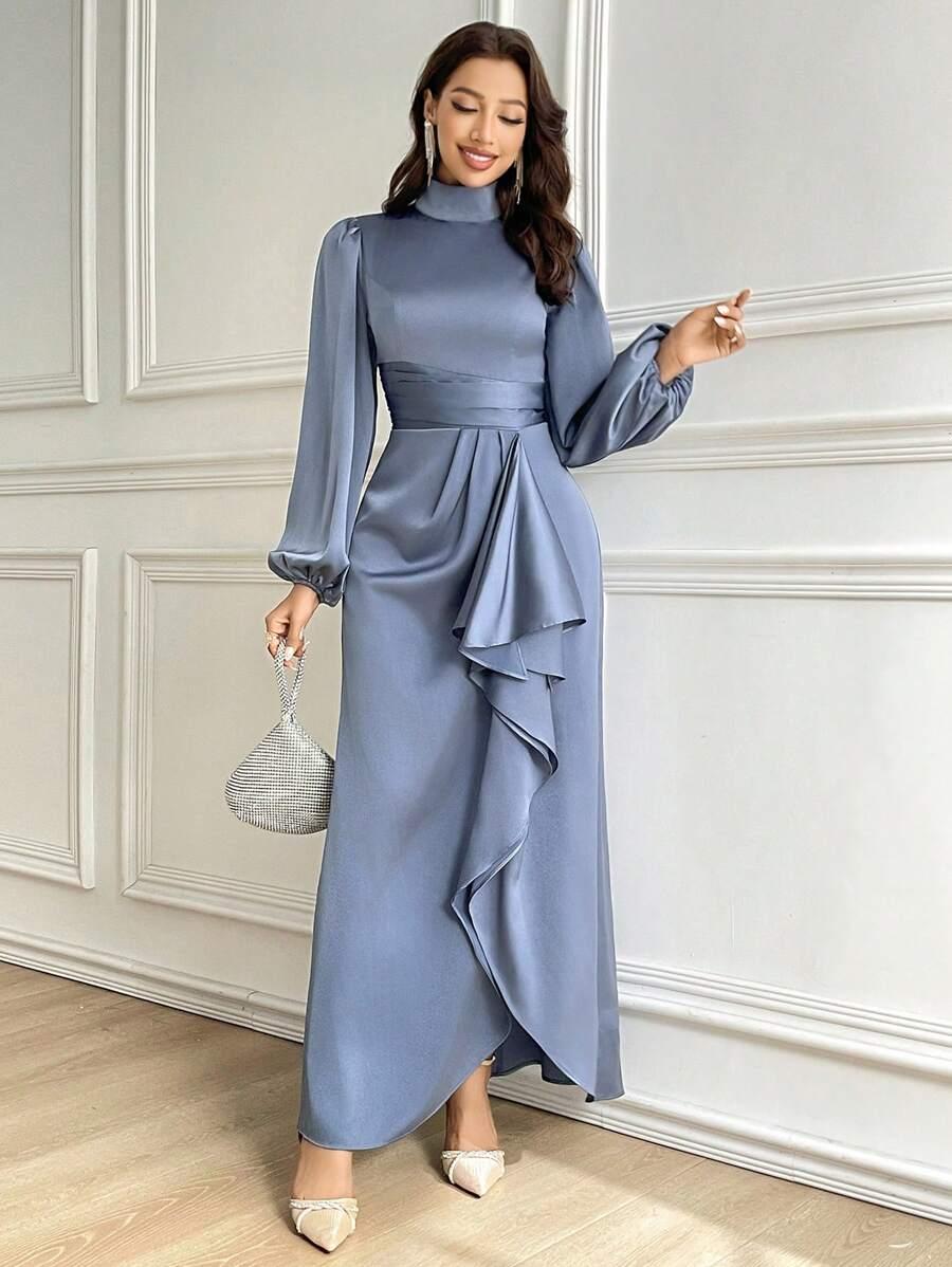 MODELYN NIEBIESKA MAXI SUKIENKA S06__XL