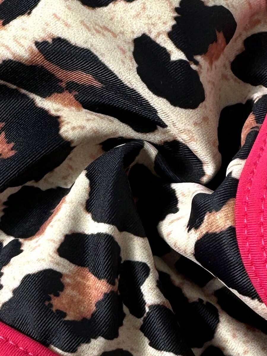 SHEIN DÓŁ OD BIKINI ANIMAL PRINT S09__XS