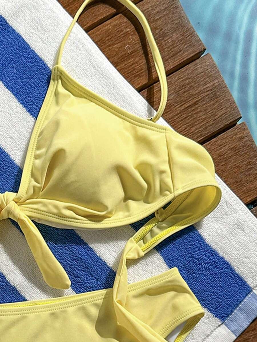 SHEIN DWUCZĘŚCIOWY STRÓJ KĄPIELOWY S09__L