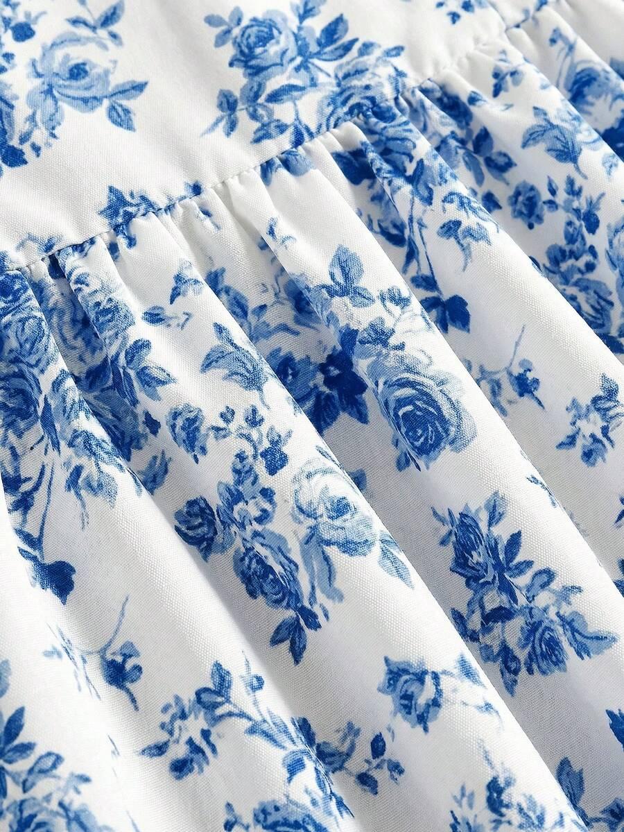 SHEIN SUKIENKA NA RAMIĄCZKACH KWIATY S06__140-146