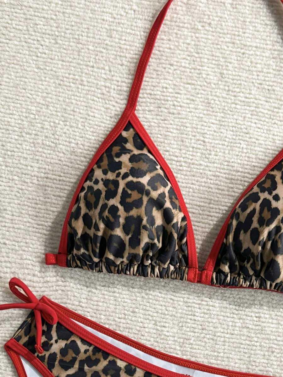 SHEIN DWUCZĘŚCIOWY STRÓJ KĄPIELOWY ANIMAL PRINT S09__162/166