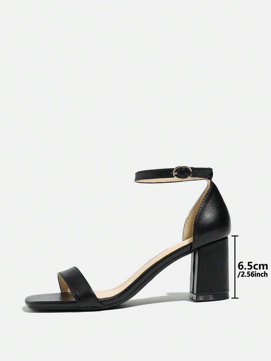 SHEIN CZARNE SANDAŁY OBCAS S06__36
