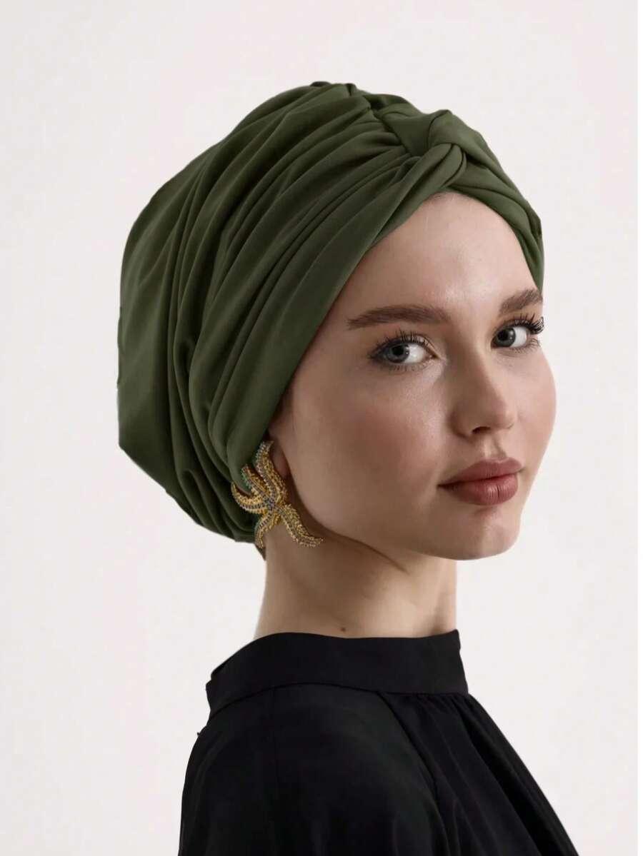 SHEIN ZIELONY TURBAN NA GŁOWĘ S07