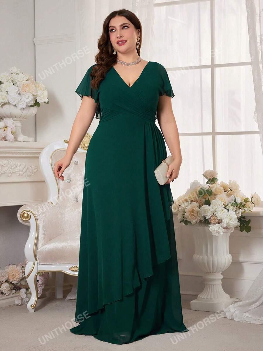 SHEIN ZIELONA MAXI SUKIENKA S06__48