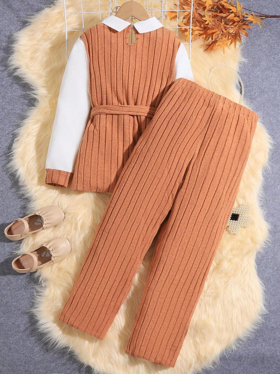 SHEIN KOMPLET SWETER SPODNIE S06__140-146