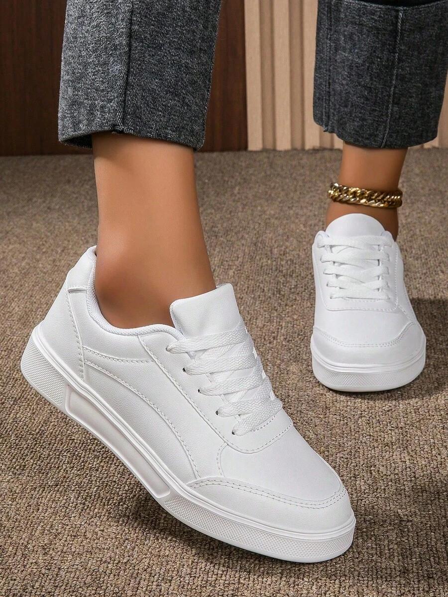 SHEIN BIAŁE SZNUROWANE BUTY SPORTOWE S06__40