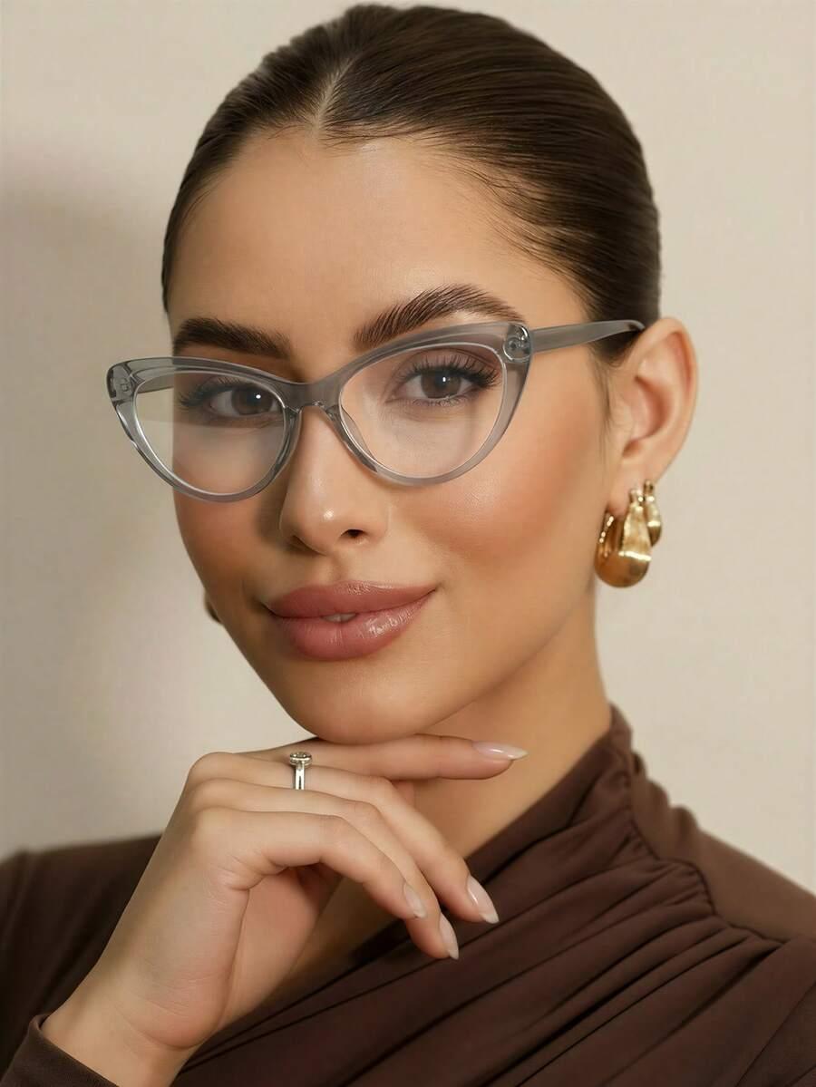 SHEIN SZARE OKULARY ZERÓWKI S07