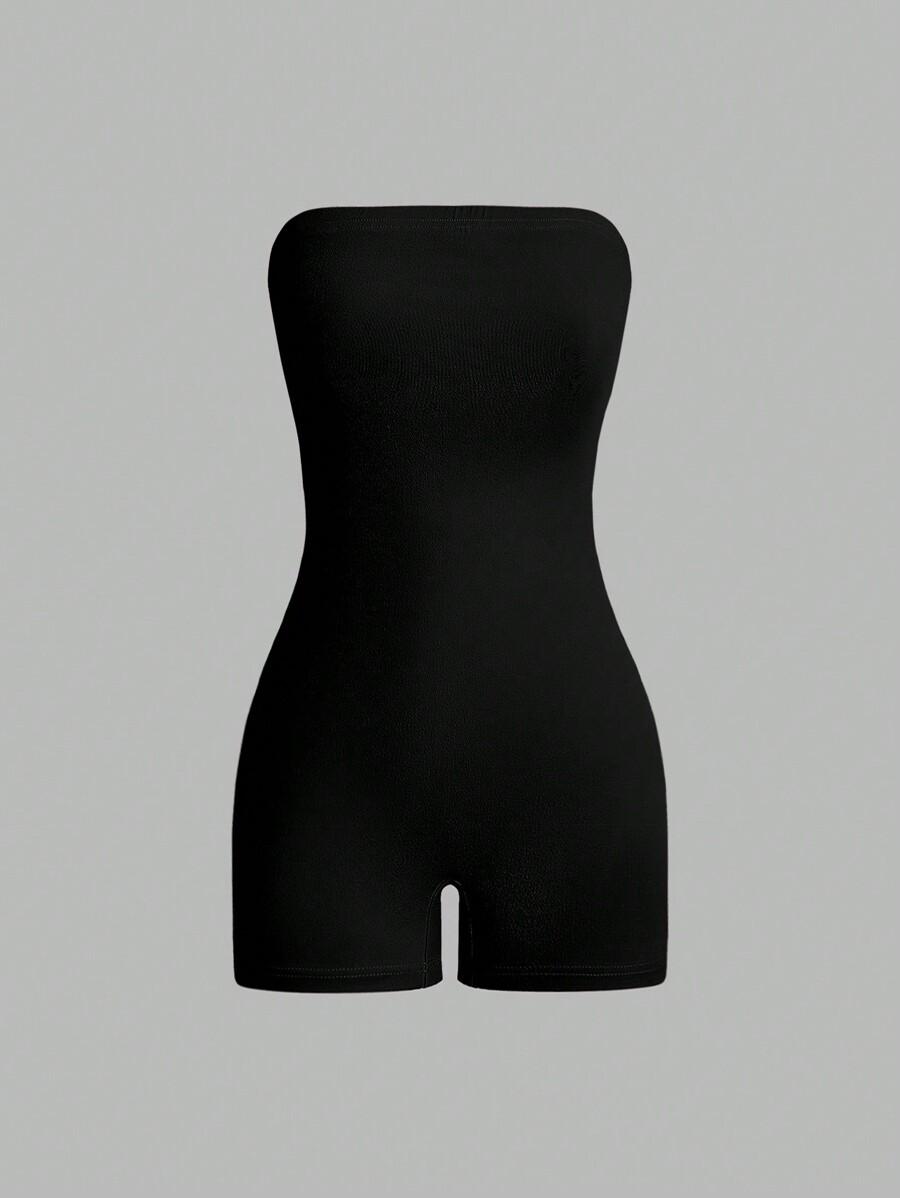 SHEIN KOMBINEZON ODKRYTE RAMIONA KRÓTKA NOGAWKA 2-PACK S06__M