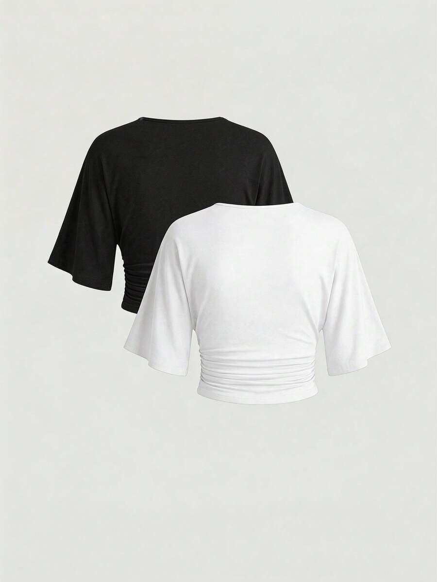 ALORUH BLUZKA KRÓTKI RĘKAW 2-PACK PK01__XL