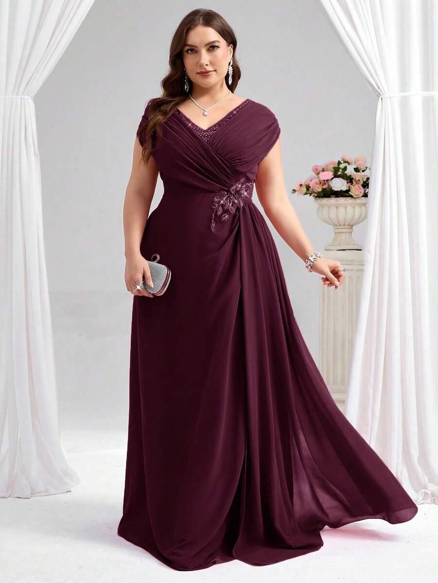 SHEIN BORDOWA MAXI SUKIENKA S06__50