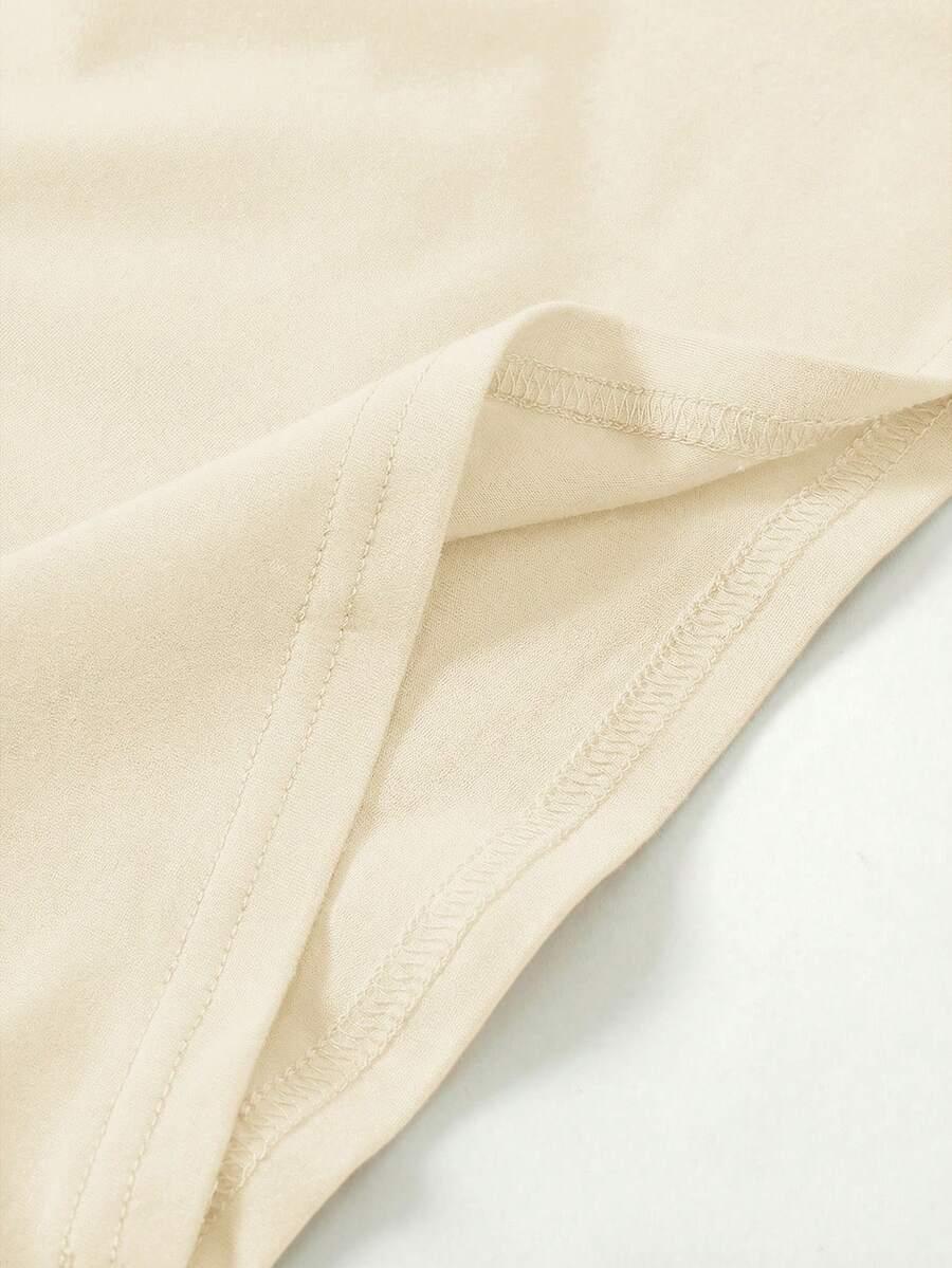 SHEIN BEŻOWY KOMBINEZON BEZ RĘKAWÓW S06__146-152