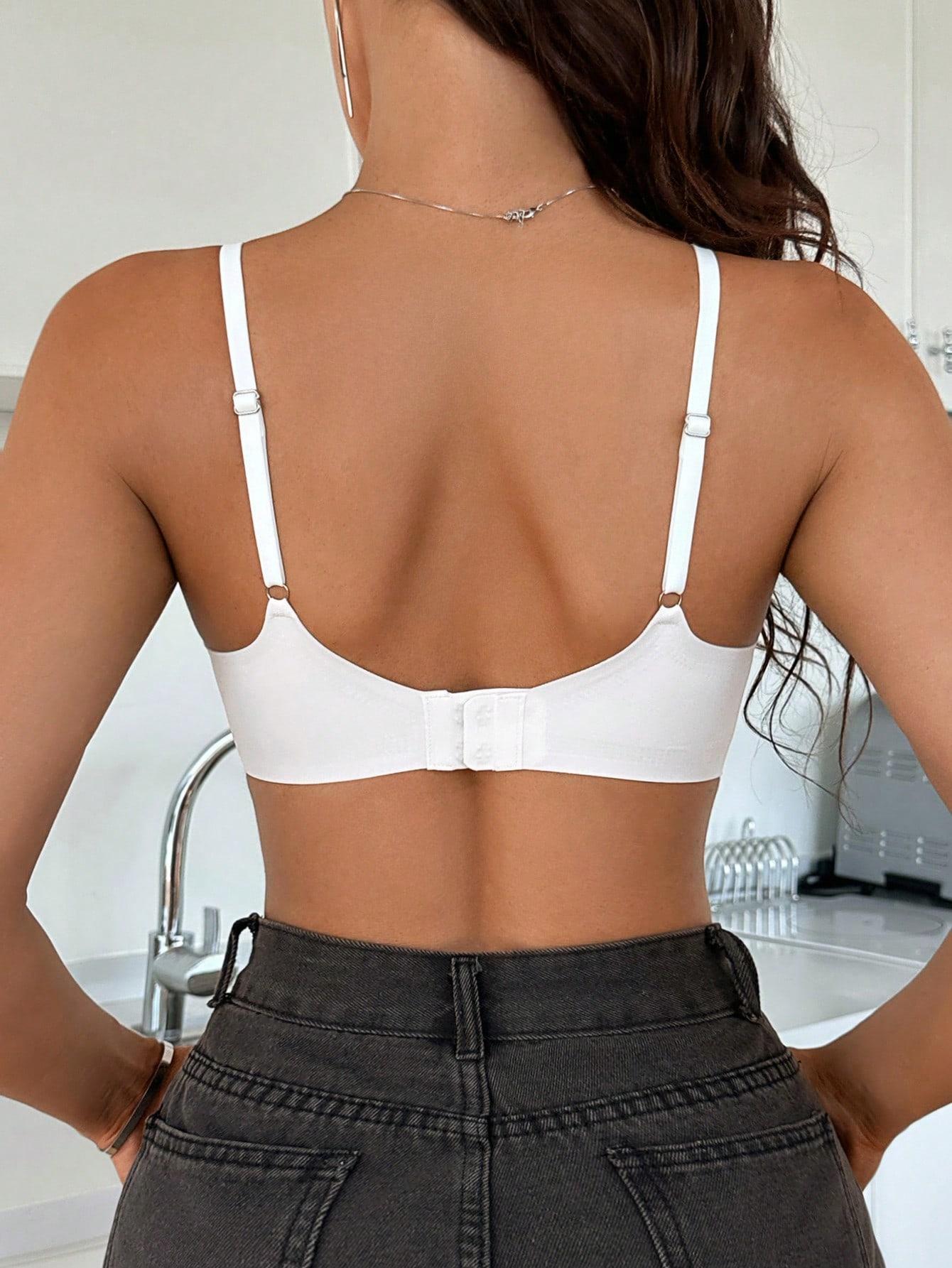 SHEIN BIAŁY BEZSZWOWY BIUSTONOSZ S06__XXL