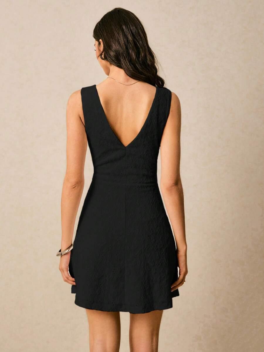 SHEIN CZARNA MINI SUKIENKA S06__L
