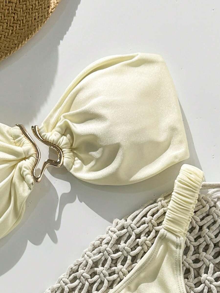 SHEIN DWUCZĘŚCIOWY STRÓJ KĄPIELOWY S09__M