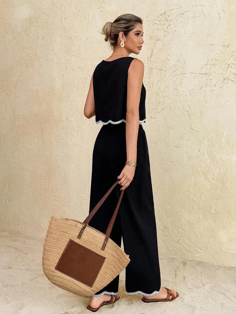 SHEIN TOP SPODNIE KOMPLET