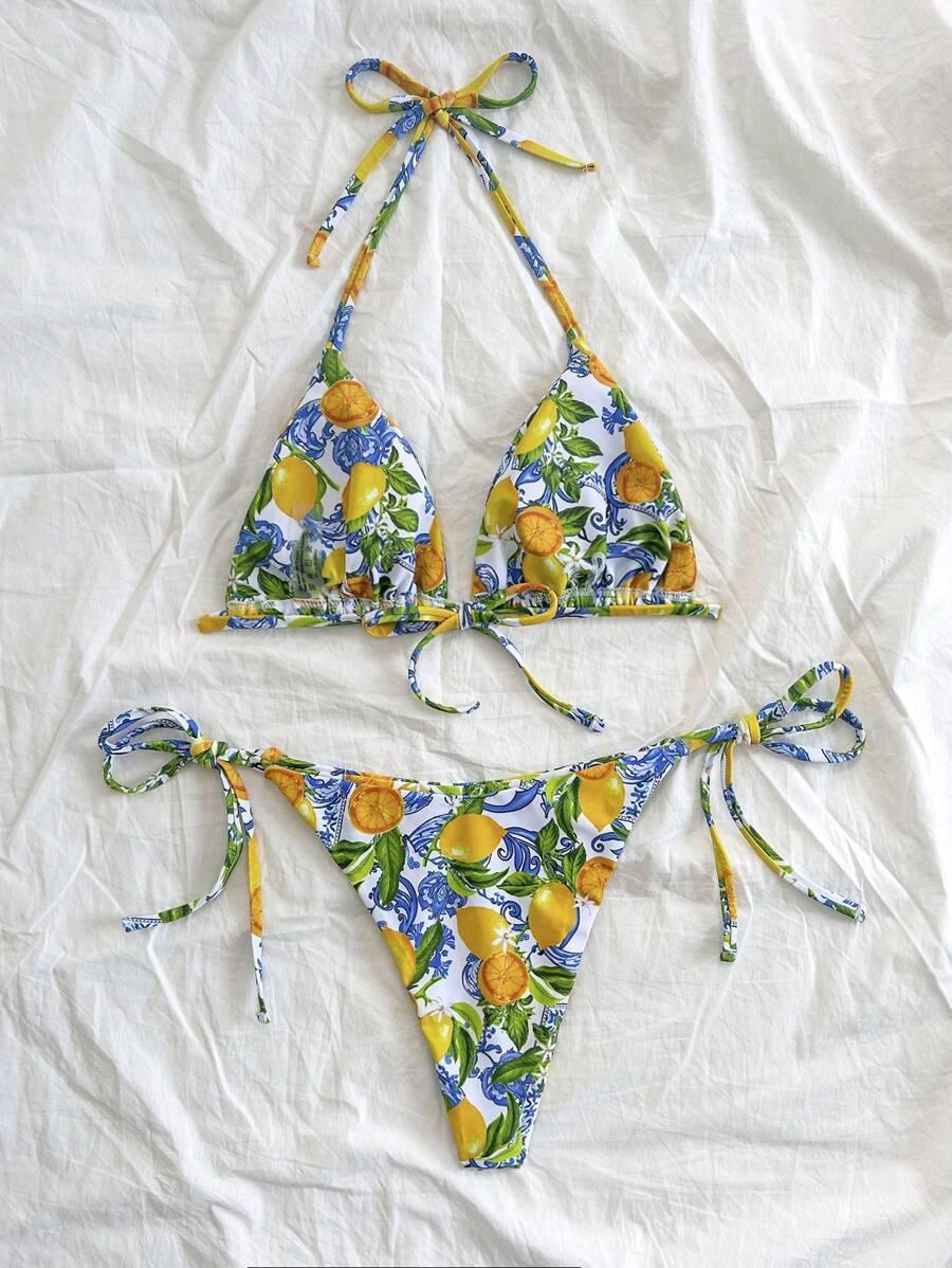 SHEIN DWUCZĘŚCIOWY STRÓJ KĄPIELOWY S09__XS