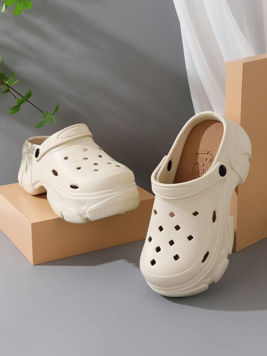 SHEIN KREMOWE KLAPKI PLATFORMA S06__39-39.5